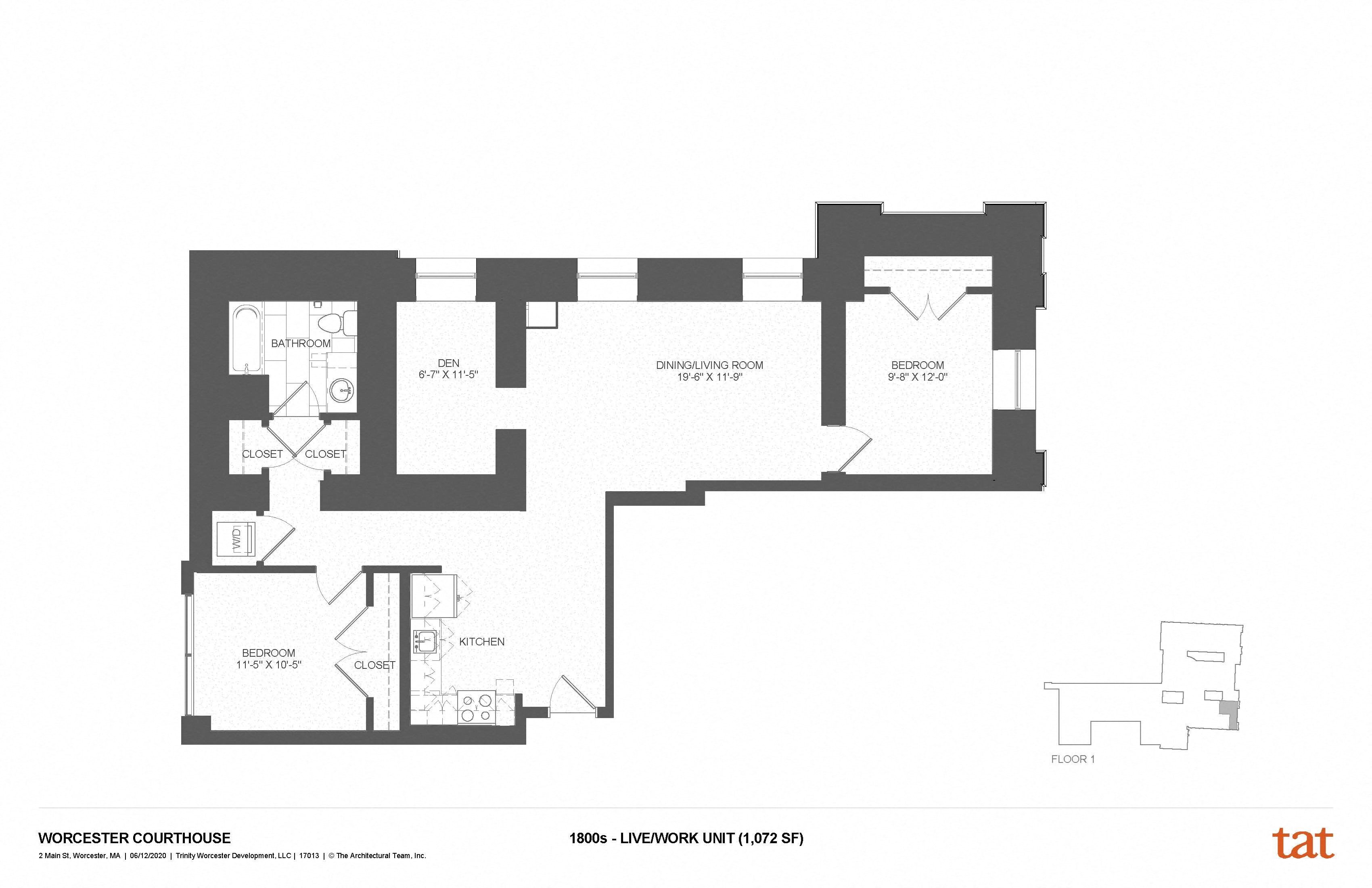 Floor Plans Apartments In Worcester, MA Courthouse Lofts